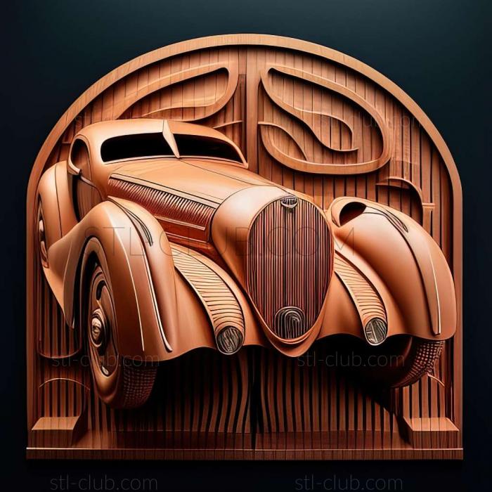 3D мадэль Bugatti Type 57 (STL)